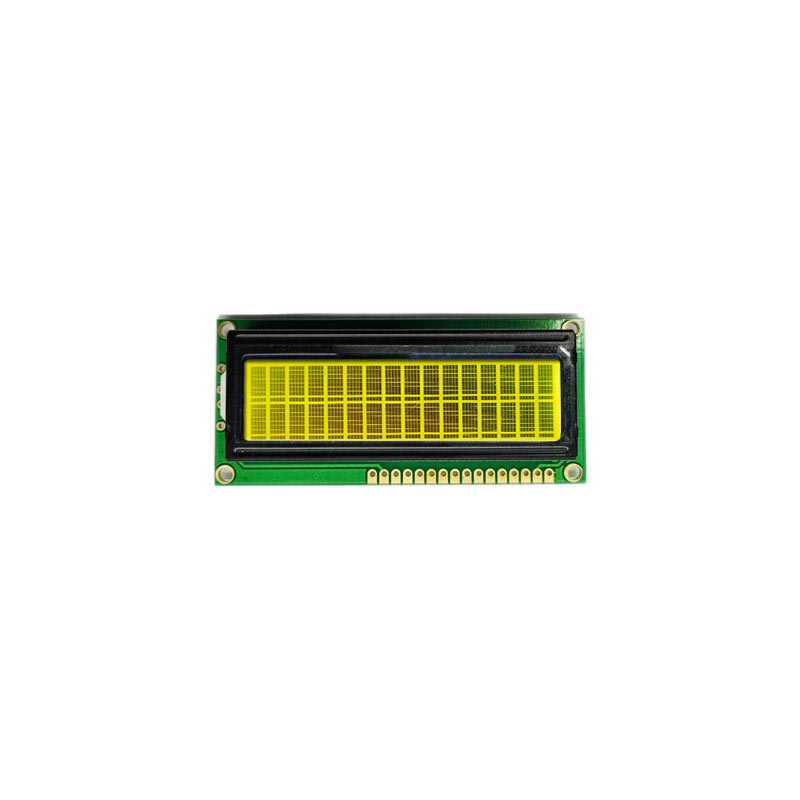 1602 Hiển thị LCD ký tự Hiển thị FSTN Chế độ LCD màu xanh lá cây màu vàng